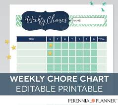 Printable Reward Charts For Kids 6 To 12 Years Old Chore