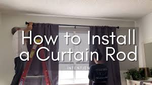 how to easily install a curtain rod