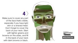 how to camo your face you
