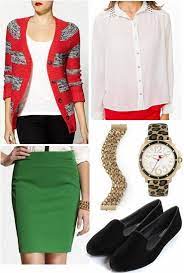 color combo to try how to wear red green