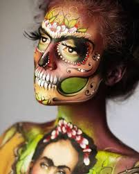 sugar skull makeup for day of the dead