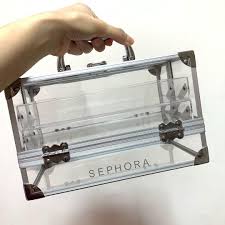 sephora clear makeup box um train