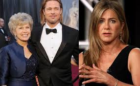 Exes jennifer aniston and brad pitt dominated the news cycle when they acted alongside each other in the fast times at ridgemont high table reading last week. Brad Pitt S Mom Warns Actor To Not Mess With Jennifer Aniston