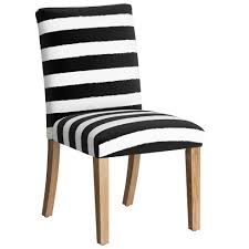 Scaling back on tradition, the armchair's restrained curves and modern attitude strike the right note in contemporary living rooms. Hendrix Dining Chair Striped Black White Skyline Furniture Target