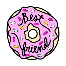 free best friend doughnut print for