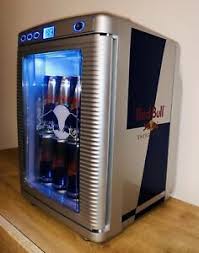 Mini fridges are great for under your desk at work, out on the patio, in the den during football season, or in a home office. Red Bull Mini Fridge New For Cold Drinks 220v 240v Home Garden 12v Camper Car Ebay