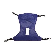 Invacare Full Body Mesh Patient Lift Sling With Commode Opening