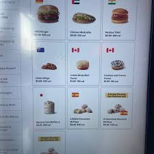 mcdonald s global menu restaurant