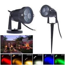The fact they are plug and play means that they can be easily moved around your garden as it grows and matures. Outdoor Led Garden Spot Light Rgb 9w Spot Garden Light 12v 220v 110v Garden Spotlight Spike For Yard Led Lawn Lamps Aliexpress