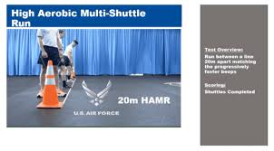 air force hamr test 20m shuttle run