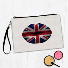 gift makeup bag lips british flag