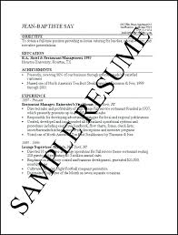 Easy Sample Resume Format Basic Sample Resume Resume Examples Simple