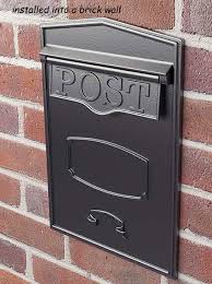 Rear Access Locking Mailbox For Masonry