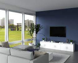10 elegant dark blue accent wall ideas