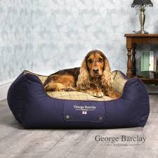 If you're looking for the perfect bed for your pooch, you've come to the right place. George Barclay Country Orthopaedic Box Bed Medium Midnight Navy Soft Dog Beds Farm Pet Place
