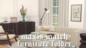 maxis match furniture folder 400