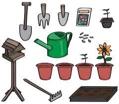 Cartoon Gardening Tools Stock Vector