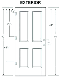 Standard Indoor Door Size Andamio Com Co