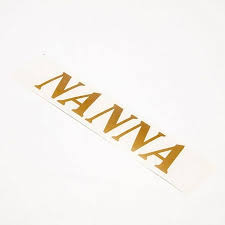 Vinyl Letters Nanna Whole Dutch
