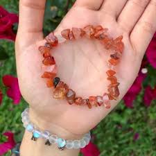 whole agate red carnelian crystal