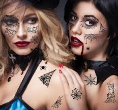 halloween temporary tattoos spider web