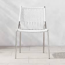 White Rope Modern Outdoor Dining Chair