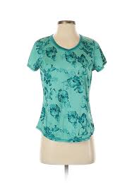 Details About St Johns Bay Women Green Active T Shirt Sm Petite