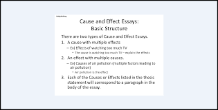  winning cause and effect essay topics 