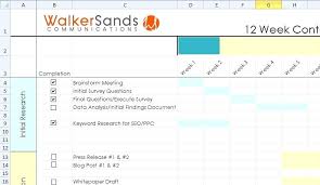 Campaign Template Content Planner Management Excel