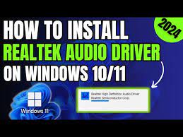how to install realtek hd