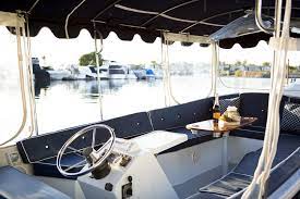 With all of the windows closed. Home Duffy Boat Rentals Long Beach