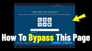 byp windows 10 microsoft account