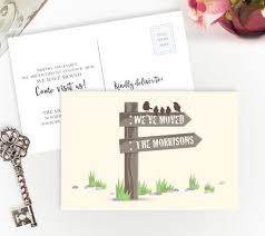 This could happen when the board email address is added to a long email thread, and it is designed this way to prevent duplicated cards. Printed New Address Card With Wooden Sign Post And Birds 4x6 Etsy New Address Cards Moving Cards Change Of Address Cards