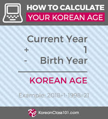 Korean Age Calculator Whats My Korean Age