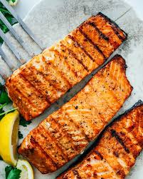 grilled salmon perfectly seasoned