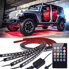Amazon Com Car Neon Underglow Lights Goadrom Waterproof Rgb Led Strip Light Multi Colored Underbody Exterior Lighting Kit With Sound Active Function And Wireless Remote Control 5050 Smd Led Light Strips Automotive