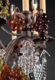 Your colored glass crystal chandelier stock images are ready. Belle Epoque Bronze Colored Fruit Crystal Chandelier French Antique Shop