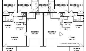 Affordable garage plans to provide more room for your cars, workshop, office, rv, or boat. Bedroom Duplex Plan Garage Per Unit Open Floor Plans House Plans 159362