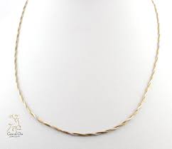 gold necklace 14k two tone casa de