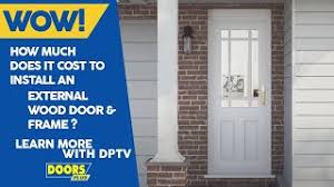 cost to install an external wood door