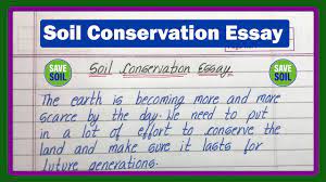 essay on soil conservation in english