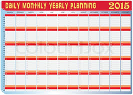 Vector Of Planning Chart Of All Daily Stock Vector Colourbox