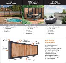 Will home depot cut these 12 foot pieces to 7foot pieces. Outdoor Essentials 2 Ft X 6 Ft Pressure Treated Dura Color Sonoma Wood Fence Panel With Black Frame 311444 The Home Depot Wood Fence Wood Fence Design Outdoor Essentials