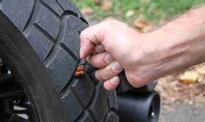 motorcycle tech less tire plug fix