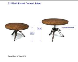 Adjustable Height Round Dining Table