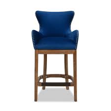 upholstered wood bar stool