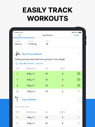 hevy workout tracker gym log on the