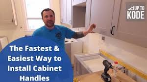 install cabinet handles