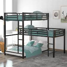 vogu metal triple bunk bed twin size