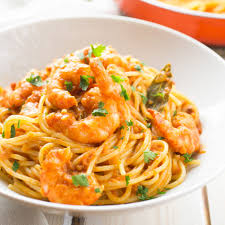 y tomato and shrimp pasta the